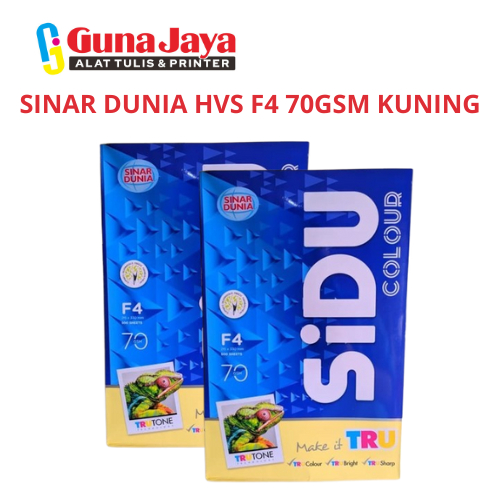 

SINAR DUNIA HVS F4 70GSM KUNING