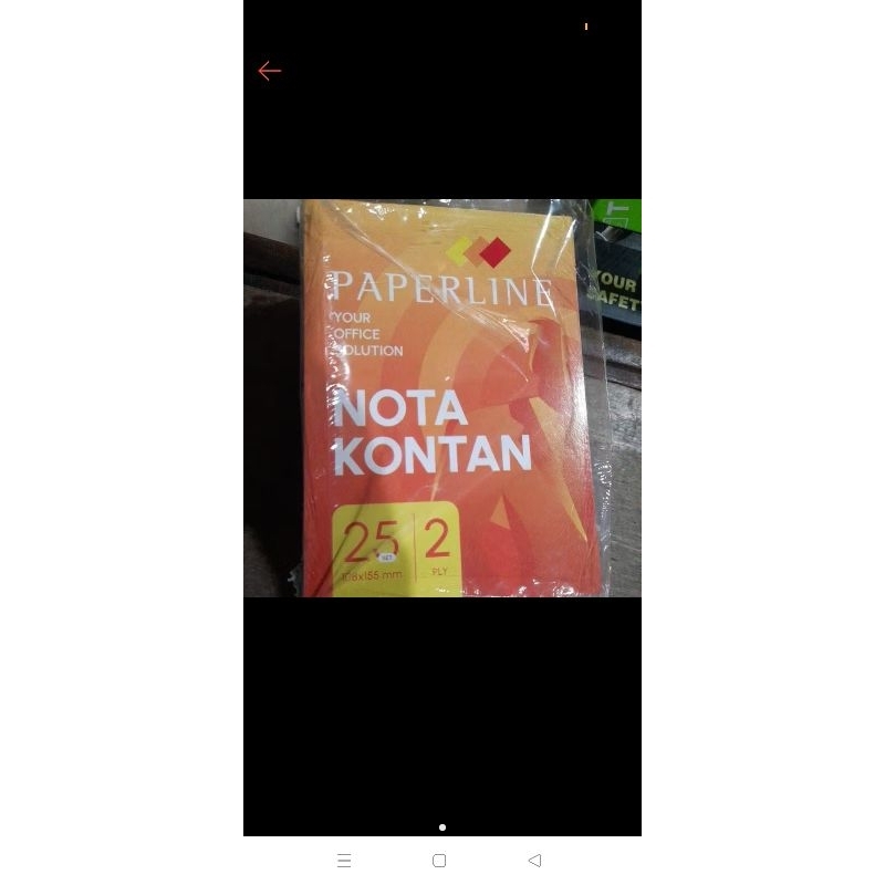 

nota kontan merk paper line 25 set 2 ply