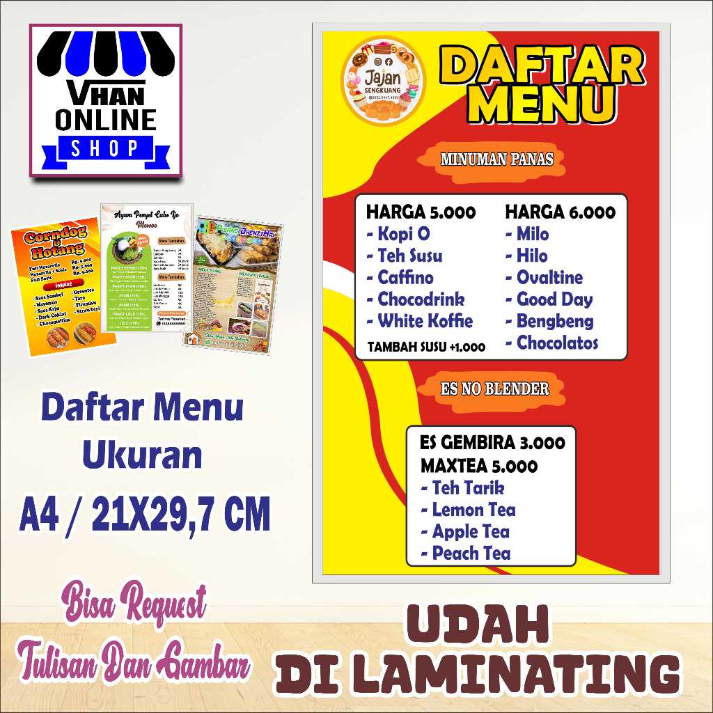 

Cetak Poster Daftar Menu Warung Makanan Bahan Bagus