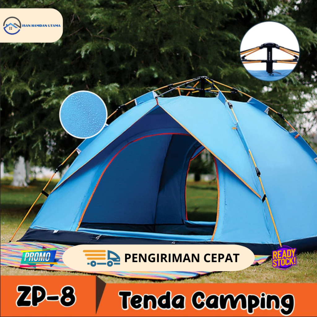 ISAN Tenda Gunung Tenda Parasut Tenda Camping  Zp 8 Tenda Waterproof