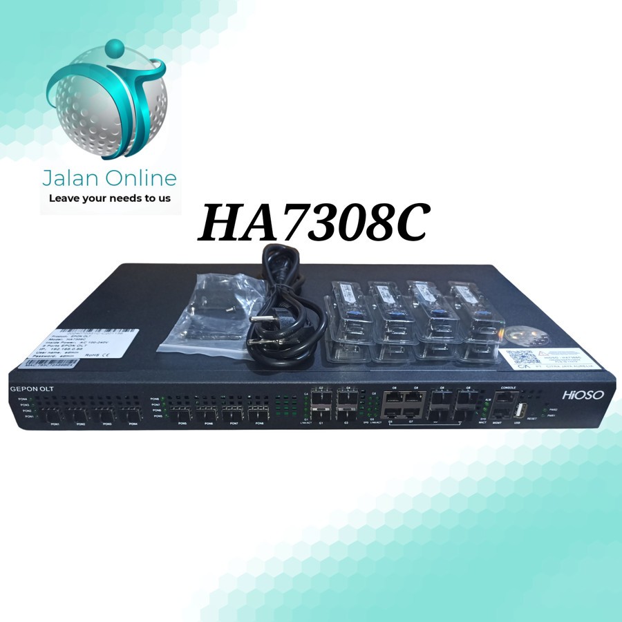 OLT HIOSO HA7308C Epon 8 port - + SFP 9dB