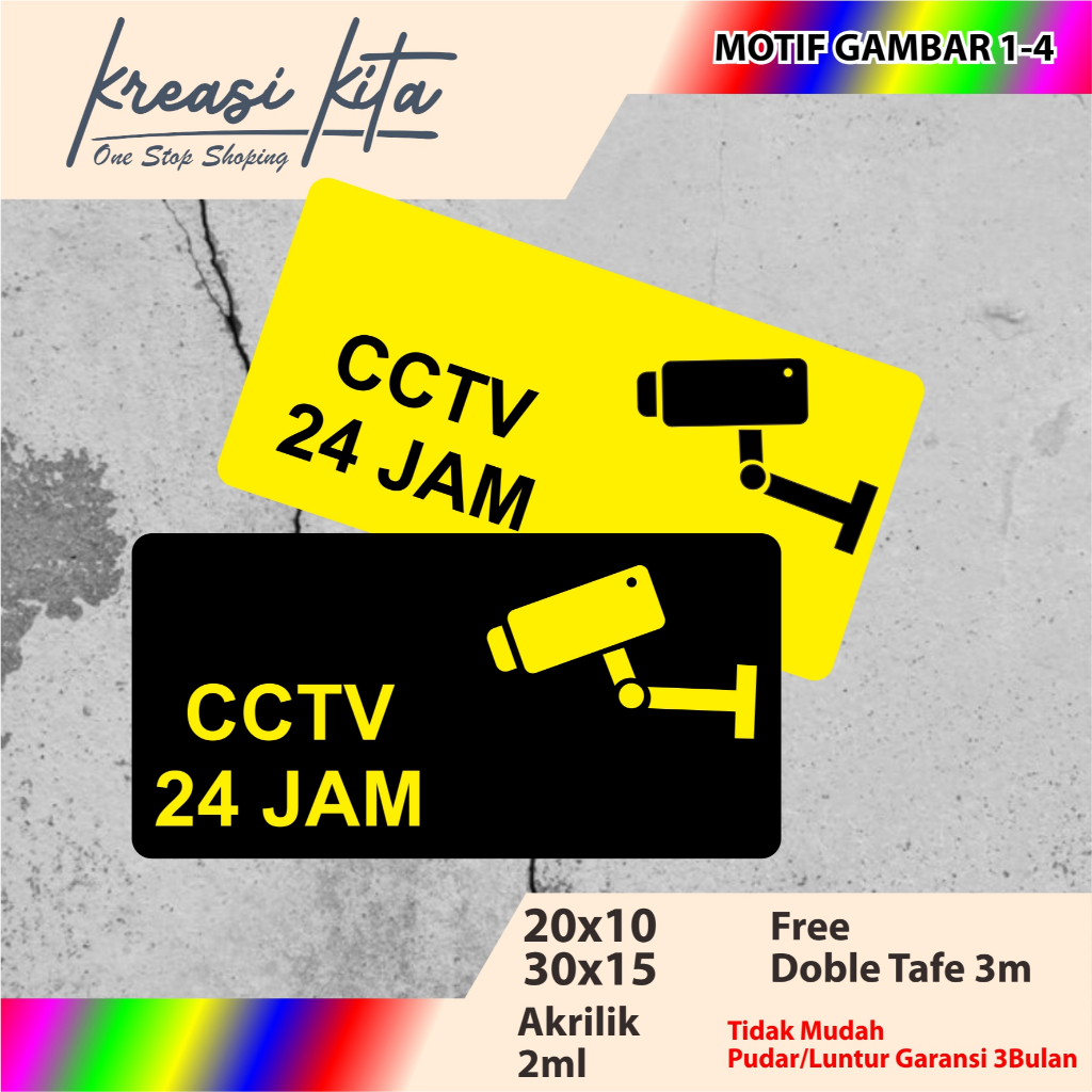 

AKRILIK CCTV 24 JAM TIPE 1-4 ACRILYC CUSTOM