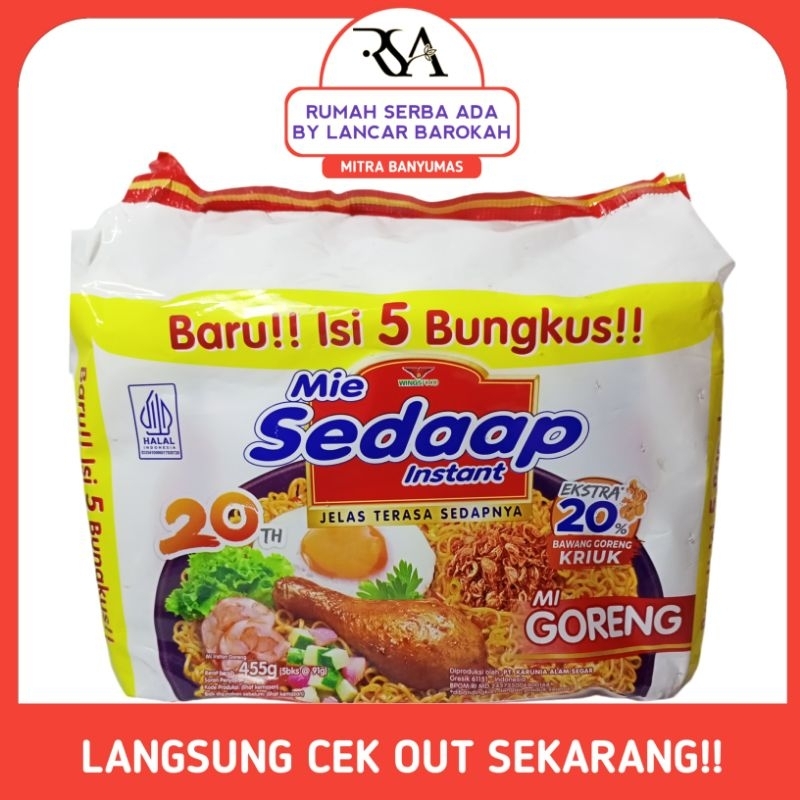 

Mie Sedaap Instant Baru! Isi 5 Bungkus MIE GORENG