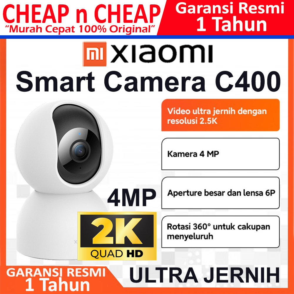 Xiaomi Mi Smart Camera C400 2K 4MP 360 Indoor Color Night - Wifi Wireless Camera CCTV Smart IP Cam