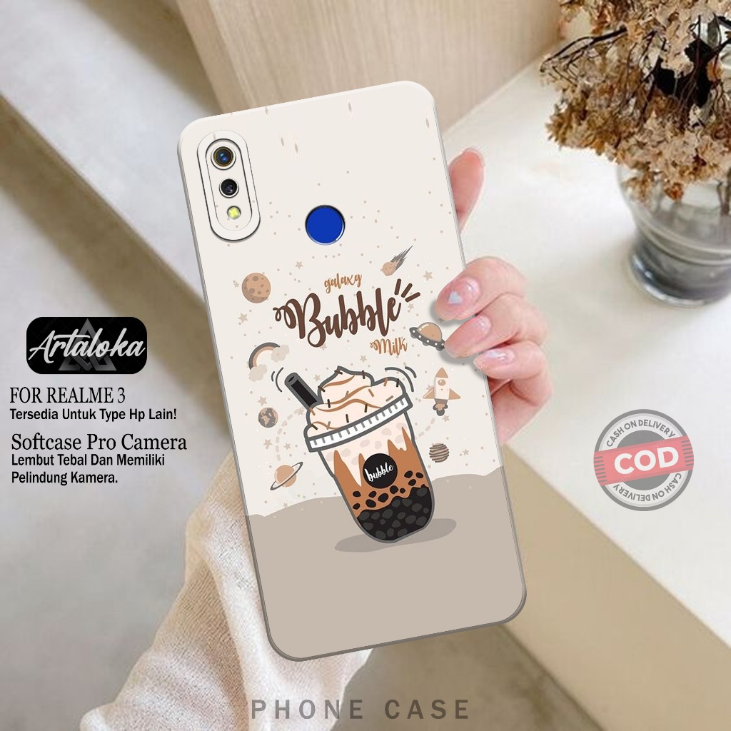 Case Hp Realme 3 Softcase Pro Camera Silikon Tpu Softcase Realme 3 Fashion Case Boba Lucu Case Termu