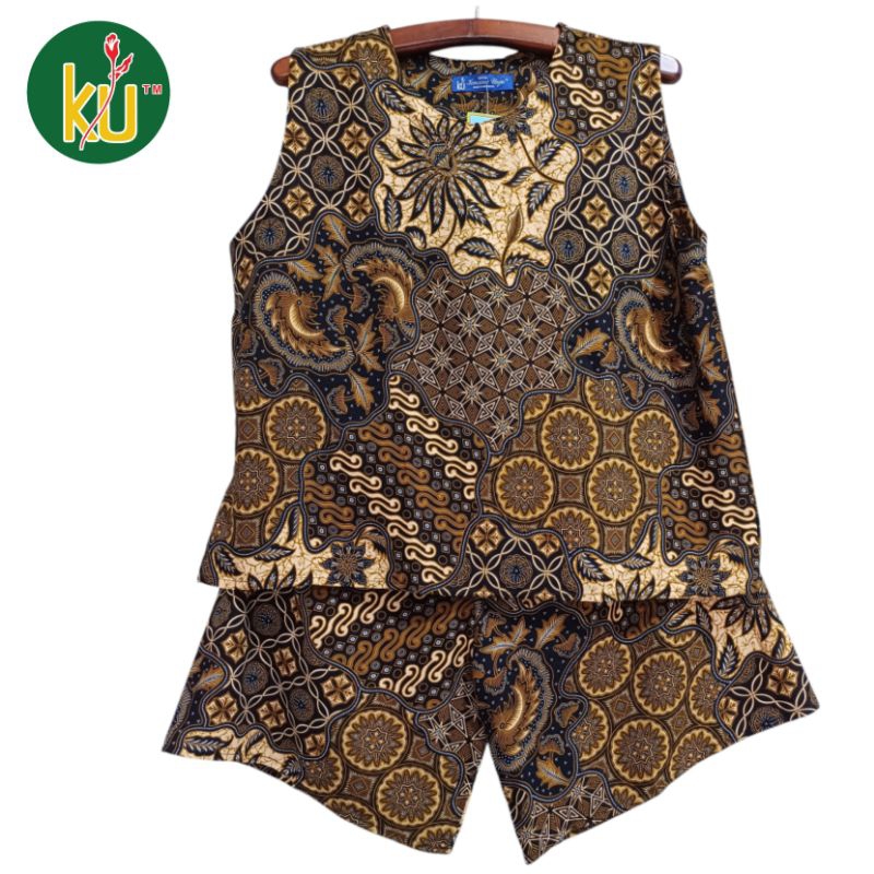 Kencana Ungu Setelan Celana RC 16 Label Biru-Setelan KUB RC 16 Lengan Buntung