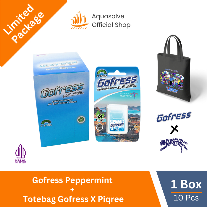 [Limited Package] Gofress Peppermint 1 Box + Totebag Gofress x Piqree