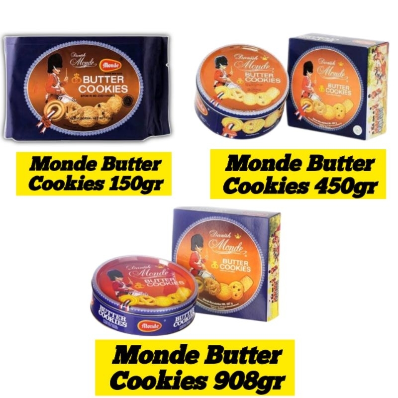 

Monde biskuit butter cookies 150gr, 450gr & 908gr