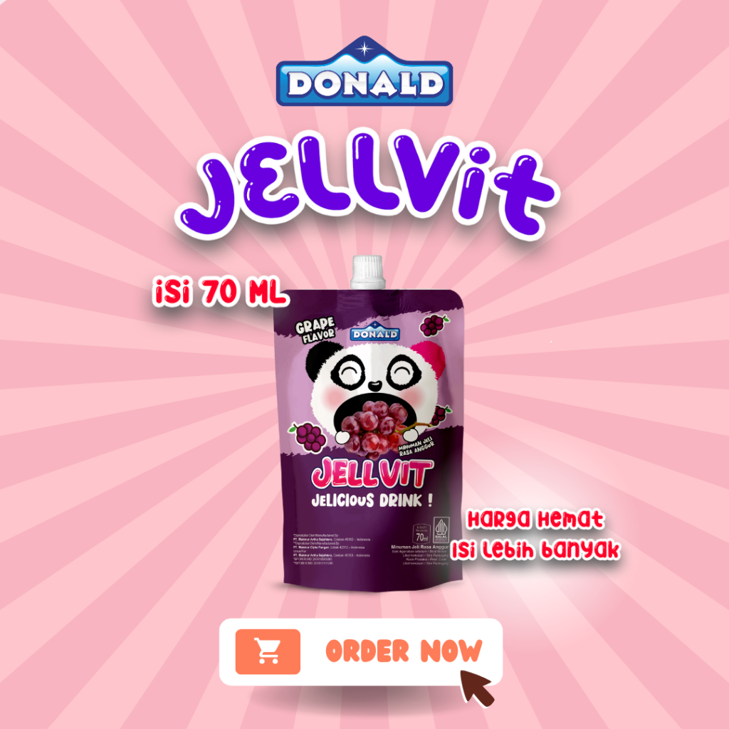 

Donald Jellvit Jelicious Drink rasa Anggur 70 ML