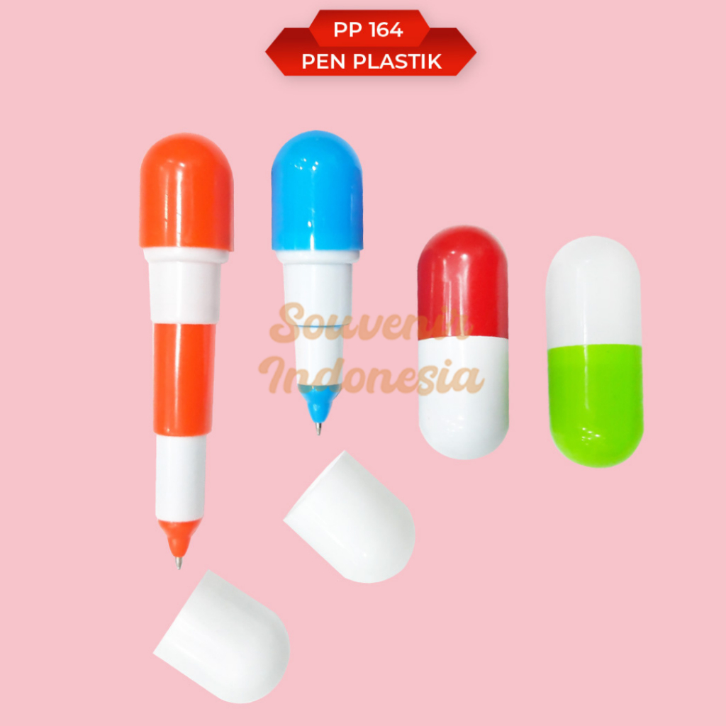 

Pen Plastik Murah Dan Praktis, Model Obat Custom Logo/Nama PP 164