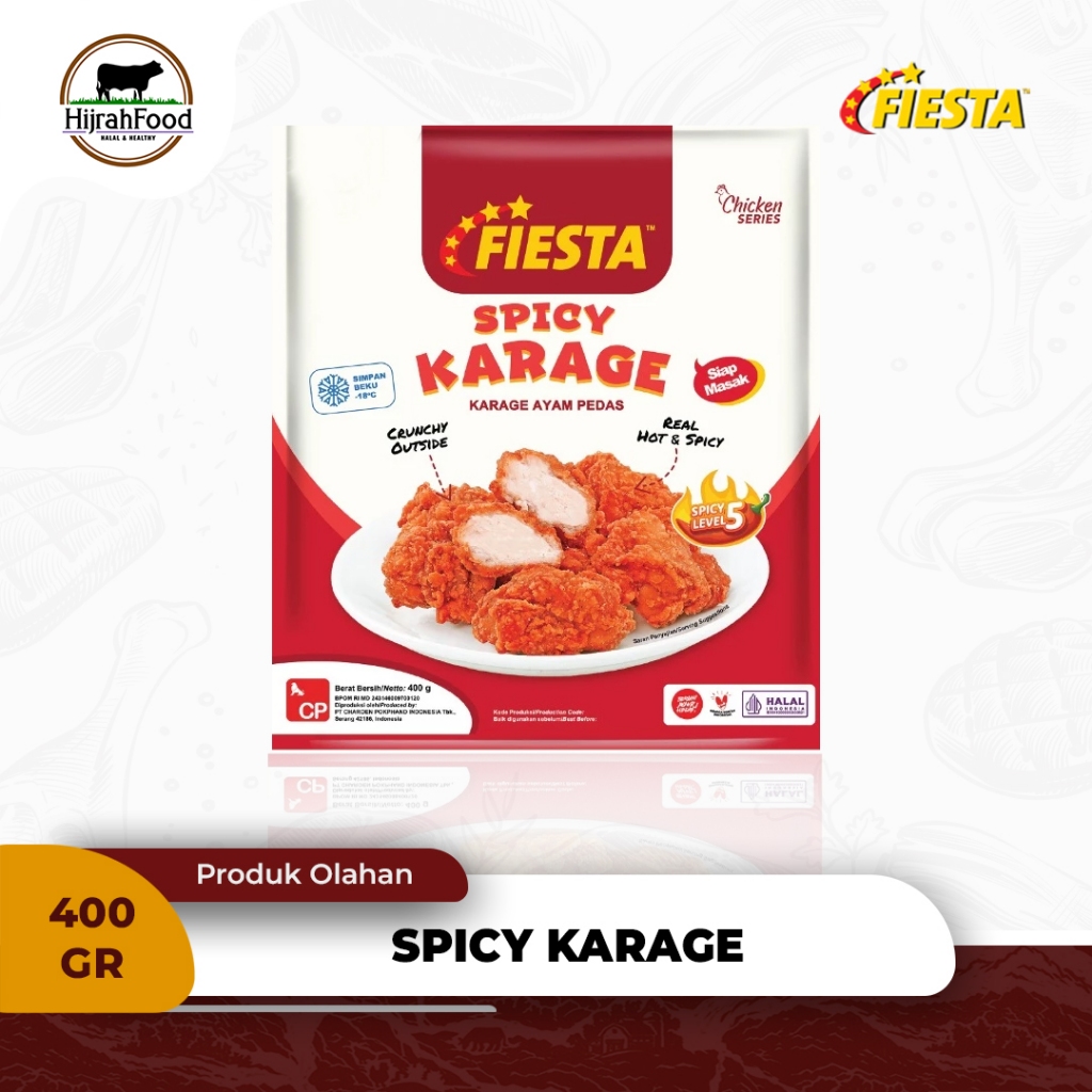 

Fiesta Spicy Karage Daging Paha Ayam Pedas Siap Masak 400 gr