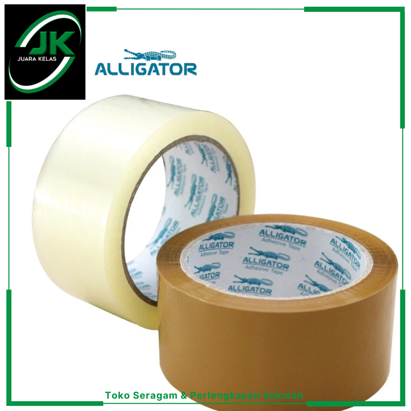 

[JK] Alligator Lakban Bening Lakban Brown OPP Tape Bening 48mm x 77Yard