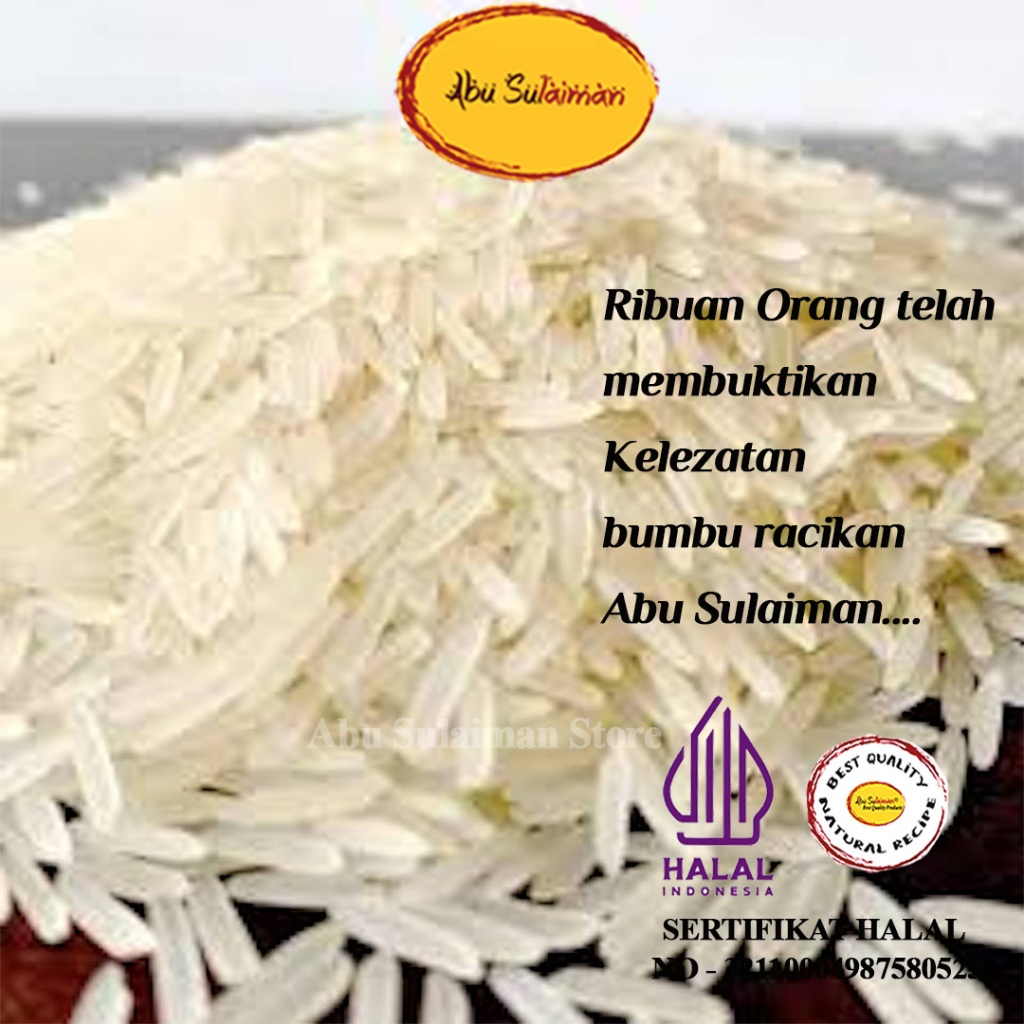 

BERAS BASMATI 5 KG / BASMATI RICE 5 KG / BERAS BASMATI ABU SULAIMAN JAKARTA / BERAS BAMATI 5 KG / PREMIUM BASMATI RICE