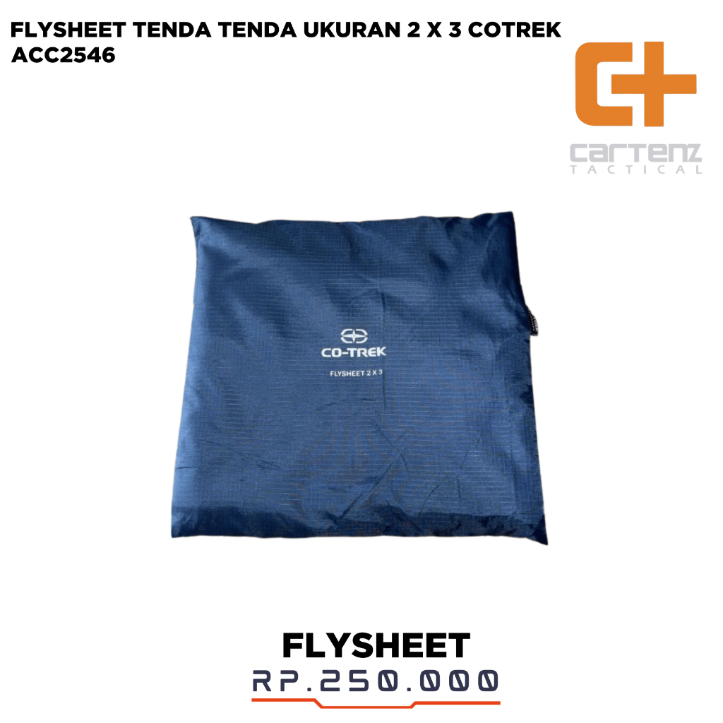 Flysheet / Alas Tenda / Pelindung Tenda Ukuran 2 X 3 Cotrek