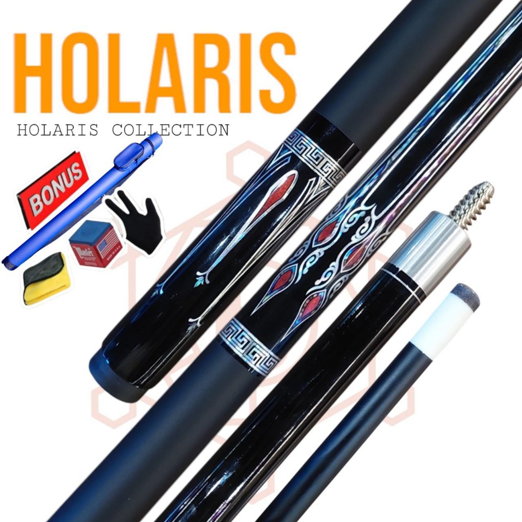 Stick Billiard Econimic Cue Hexa 21 Bonus Tas