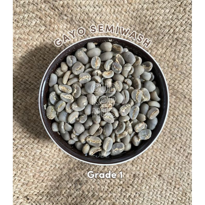 

Green Bean Arabica Gayo Semi Wash - Biji Kopi Mentah 1kg by Jaad Coffee