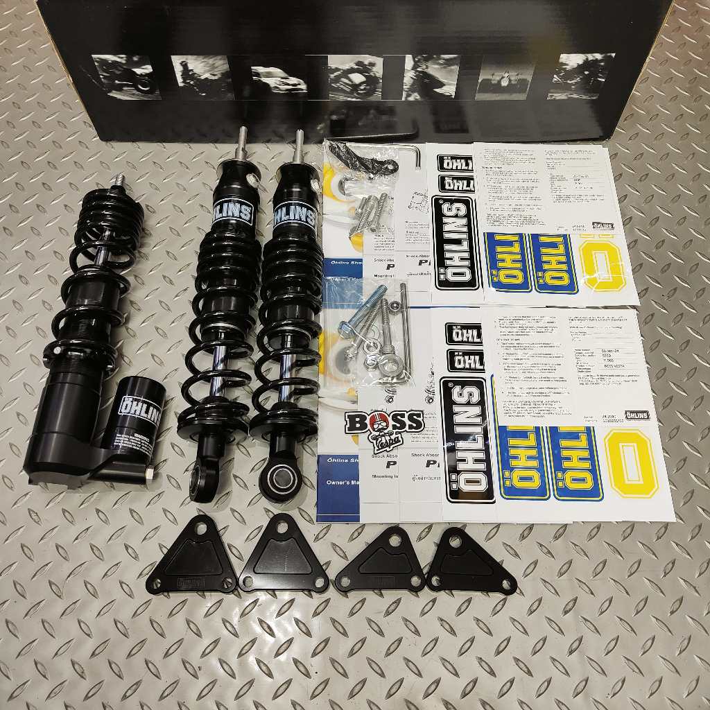 Shock Tabung Ohlins PI Black Series Front & Rear Vespa GT Series GTS Keyless