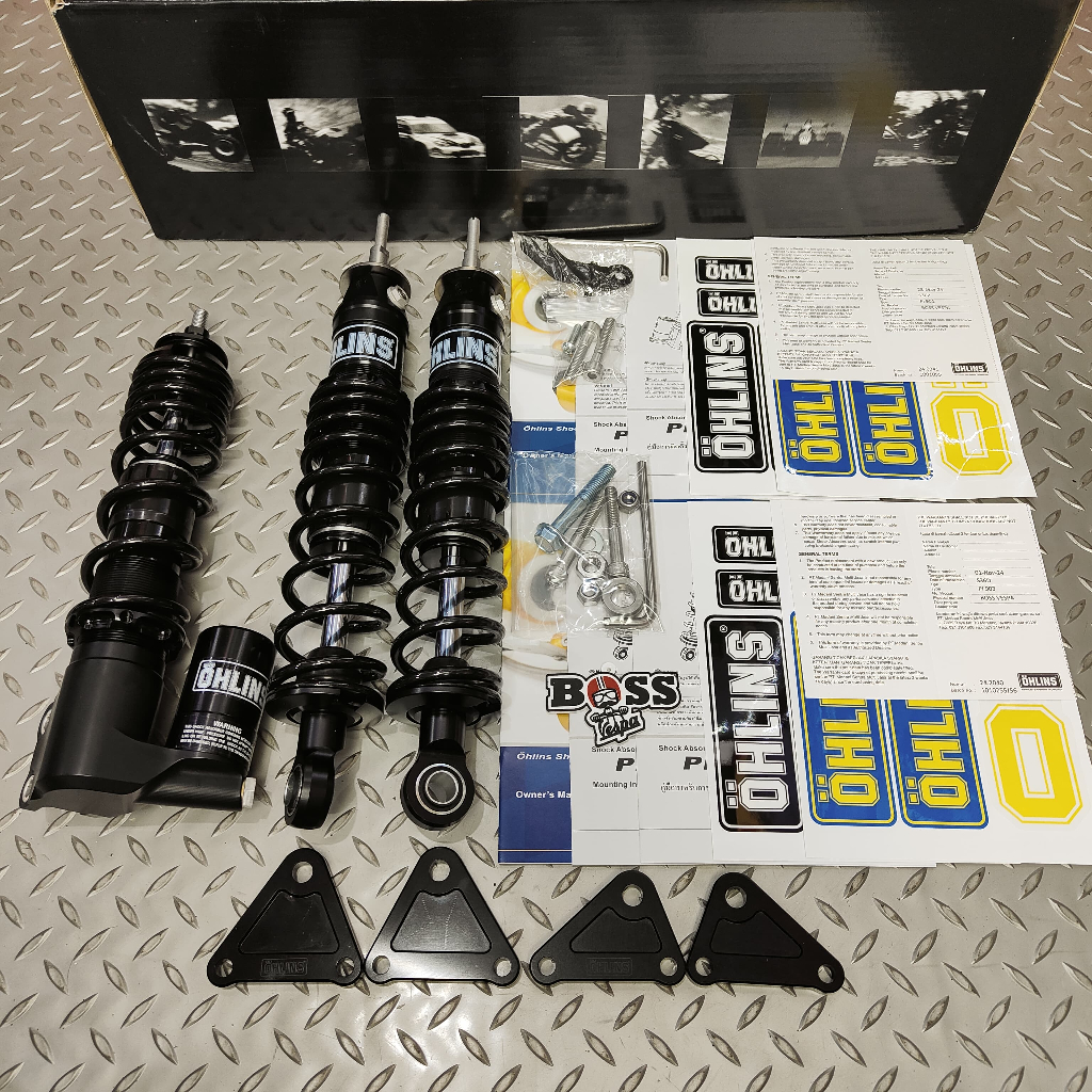 Shock Tabung Ohlins PI Black Series Front & Rear Vespa GT Series GTS GTV