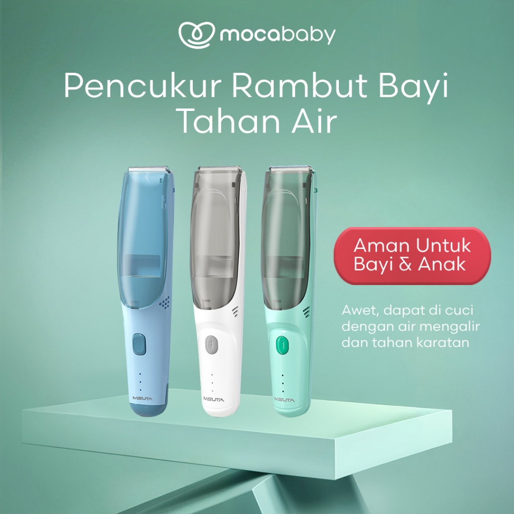 Mocababy Baby Hair Clipper Alat Cukur Rambut Bayi Elektrik Low Noise Pemangkas Rambut Trimmer alat c