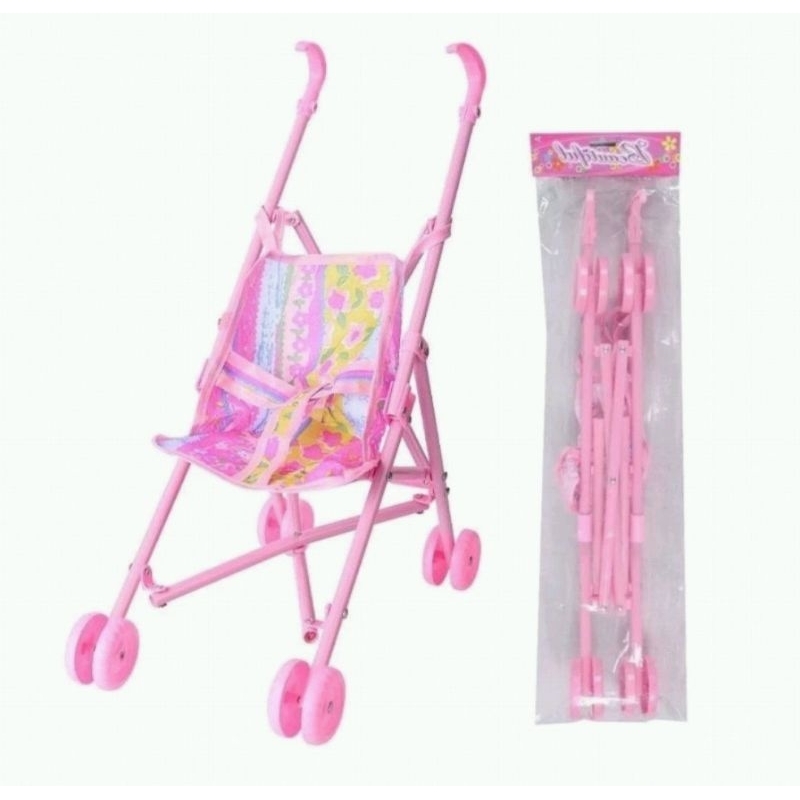 Mainan Stroller / Troli Boneka /Dorongan Bayi Boneka Anak Perempuan