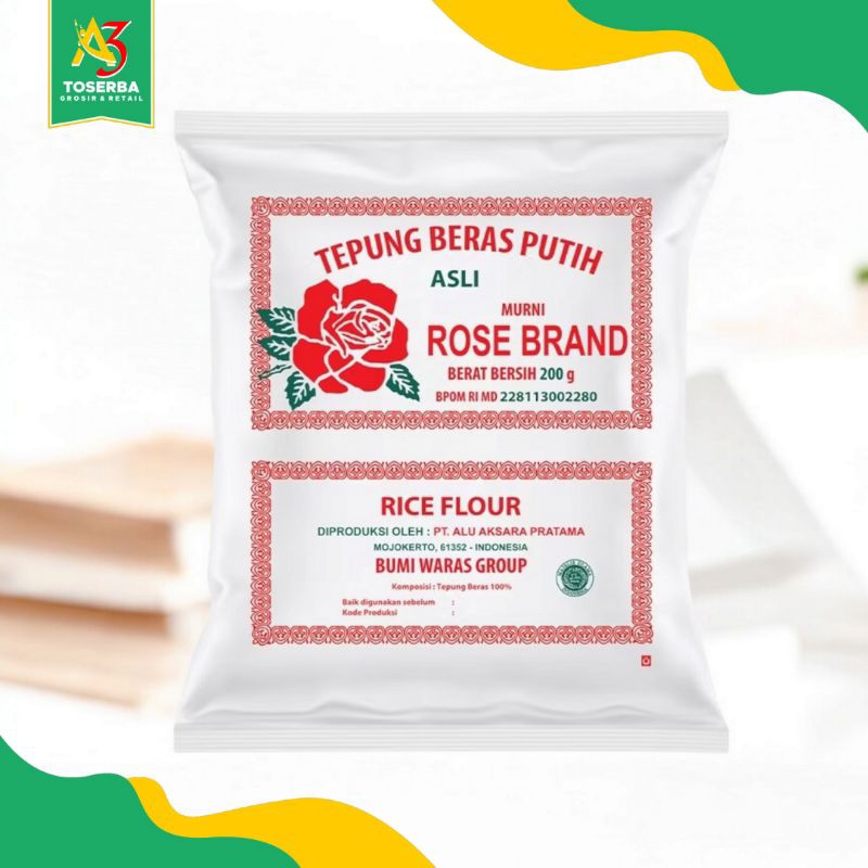 

Tepung Beras Putih Asli Murni Rose Brand 500 Gr