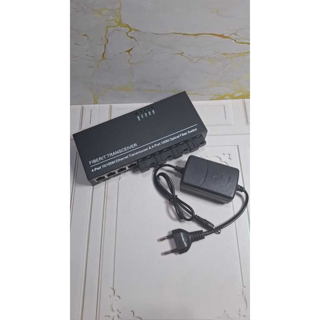 Htb Media Converter 4FO 4LAN Converter 100mbps 4 Port Fiber Optic 4 Port LAN 4 FO 4 LAN 4FO 4LAN htb