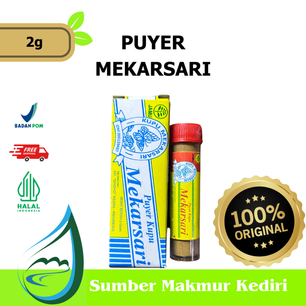 Mekarsari Puyer Kupu Obat Pencernaan - 2g