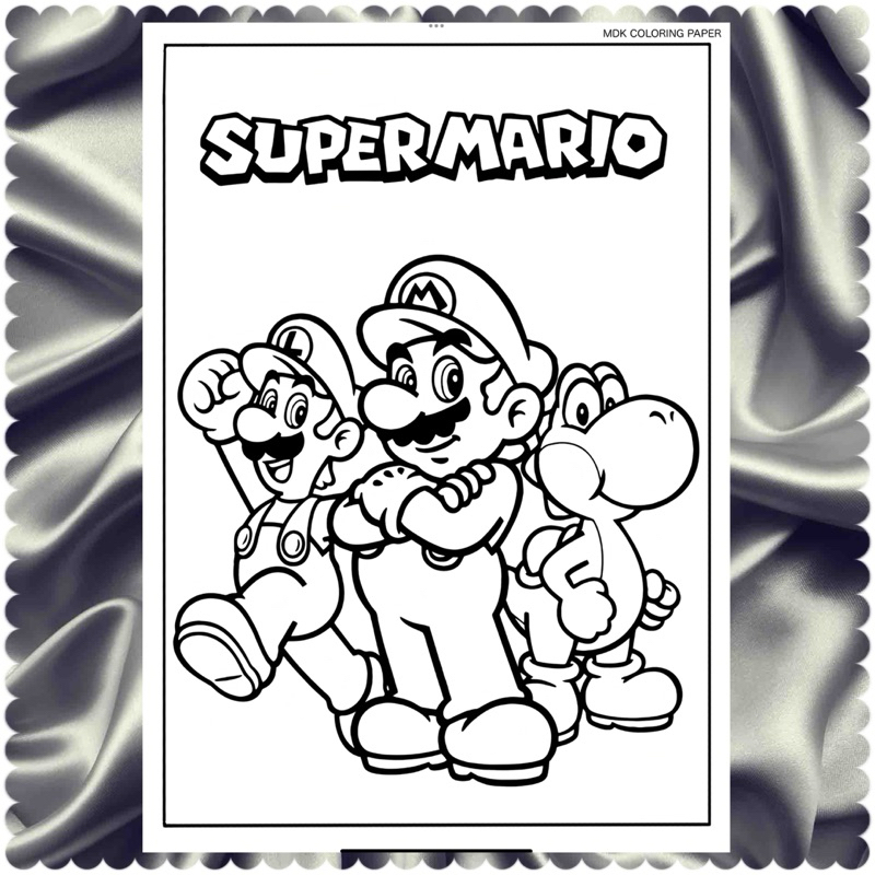 

MDK - Kertas Mewarnai SUPER MARIO 'N' FRIENDS / Lembar & Kertas Mewarnai anak