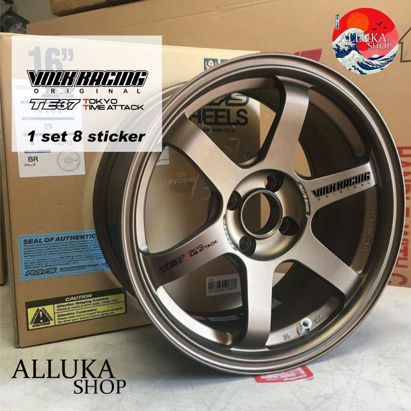 sticker velg mobil. sticker velg te37 tokyo attack