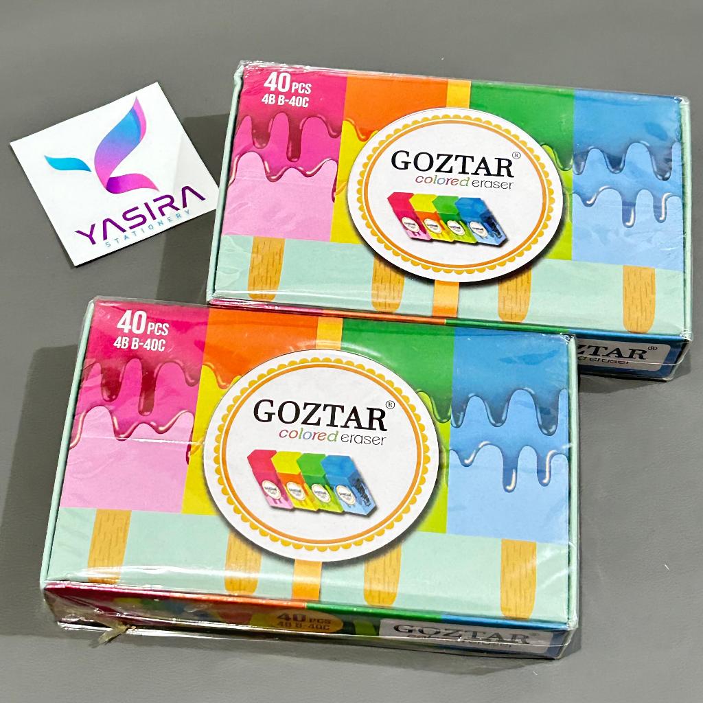 

40 PCS 1 PACK Penghapus Goztar Opini Kecil Warna