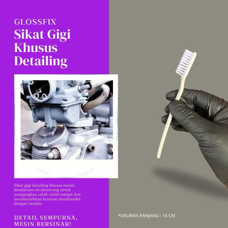 SIKAT GIGI DETAILING PEMBERSIH KHUSUS MESIN