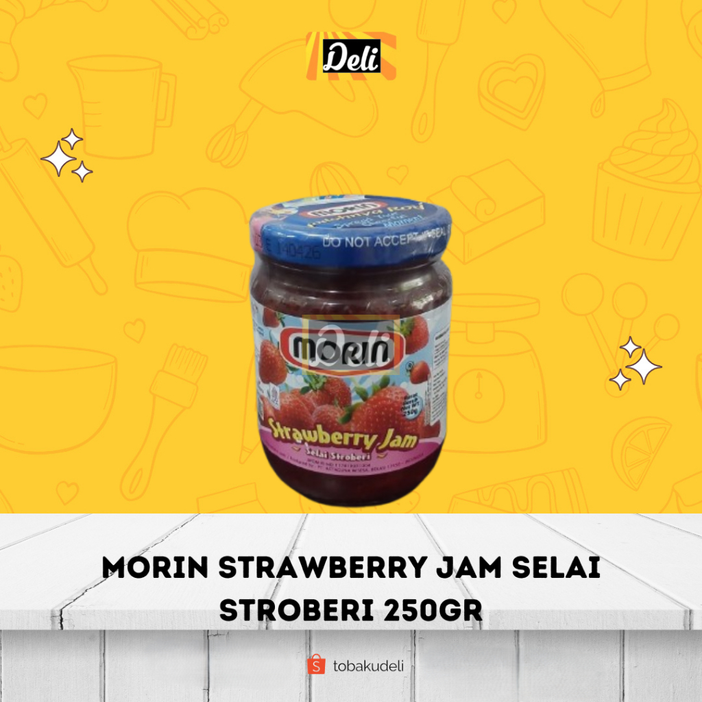 

Morin Strawberry Jam Selai Olesan Roti Rasa Stroberi 250gr