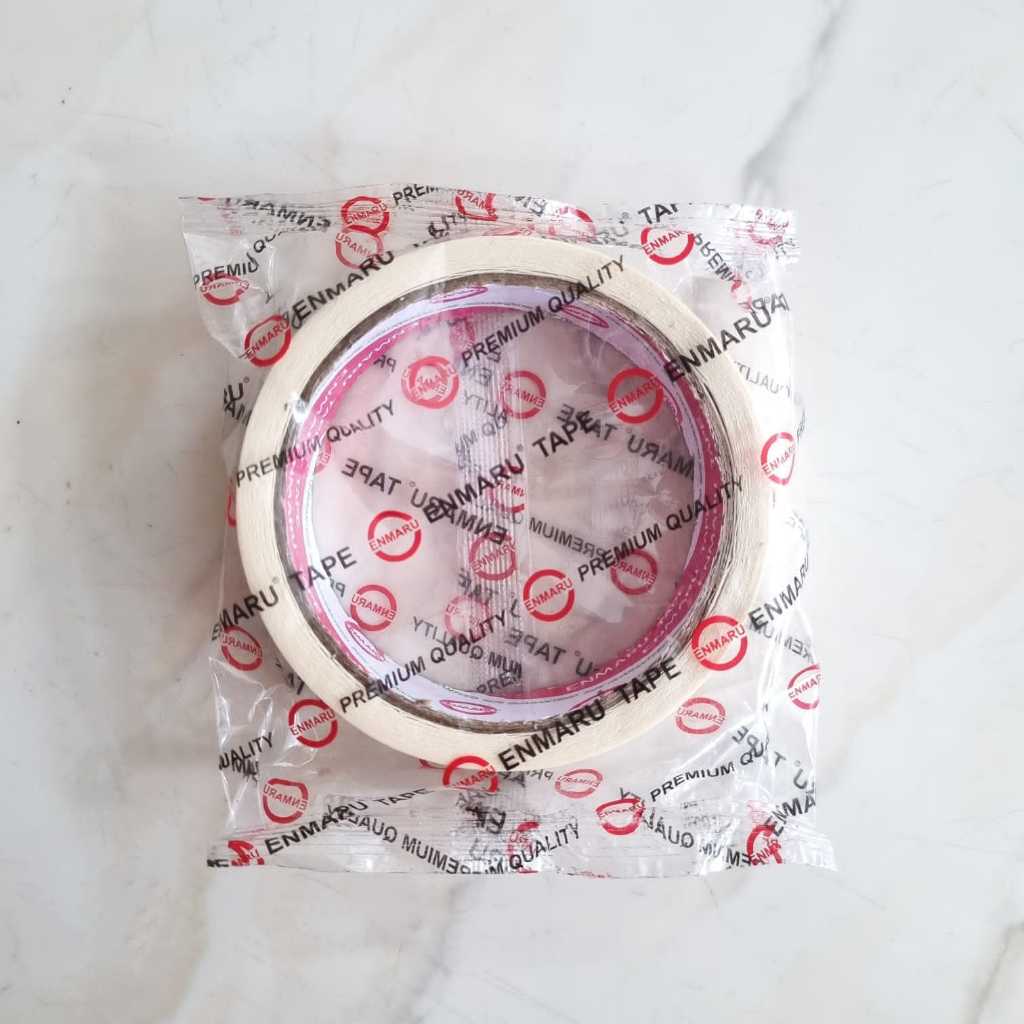 

Lakban Kertas Masking Tape 1 Inch 24mm x 20y Enmaru / selotip