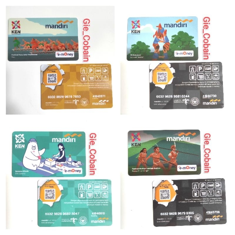 Emoney mandiri Edisi KEN Wonderful Indonesia