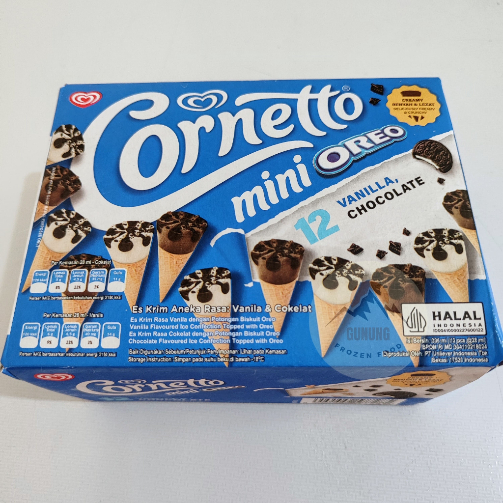 

Wall's Cornetto Mini Oreo isi 12