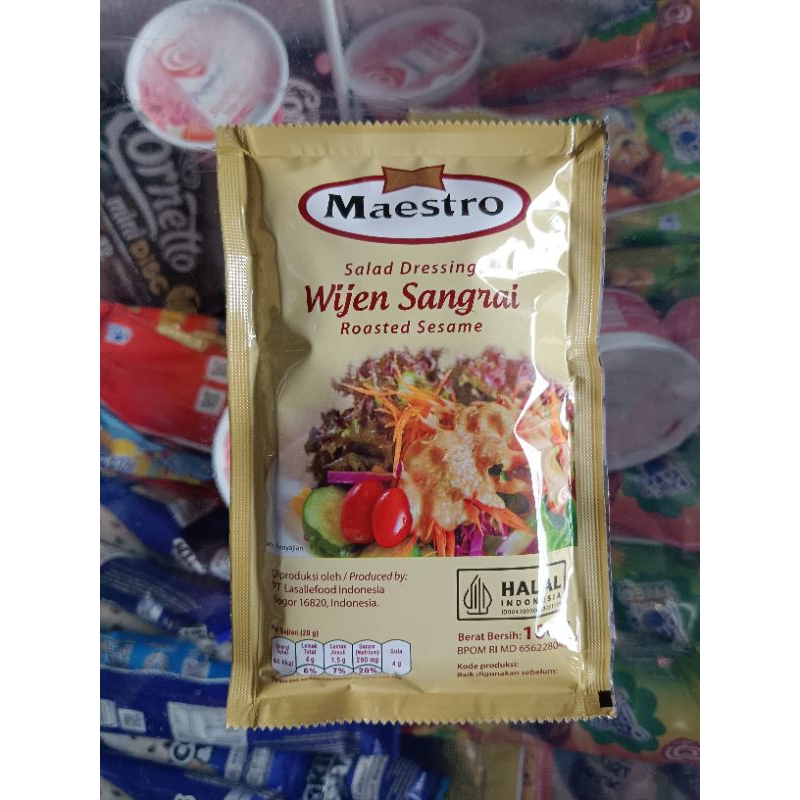 

Salad Dressing Maestro Wijen Sangrai 100 Gram
