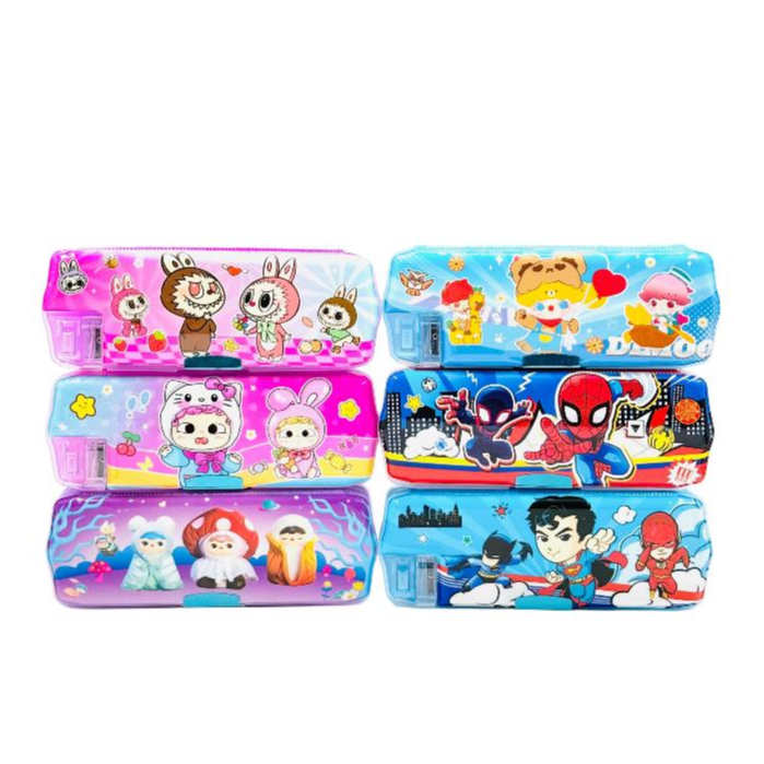

Kotak Tempat Pensil Magnet Kuromi Labubu Dimo Spiderman Superman Avenger