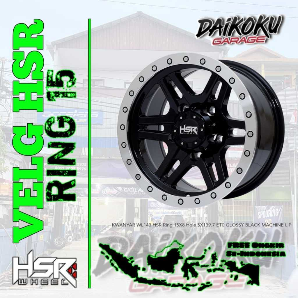 velg mobil model offroad hsr ring 15 type kwanyar | Toko Velg Mobil Banjarmasin