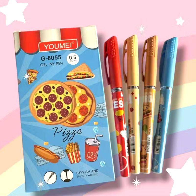 

Pulpen Gel YOUMEI-G 8055 Motif PIZZA