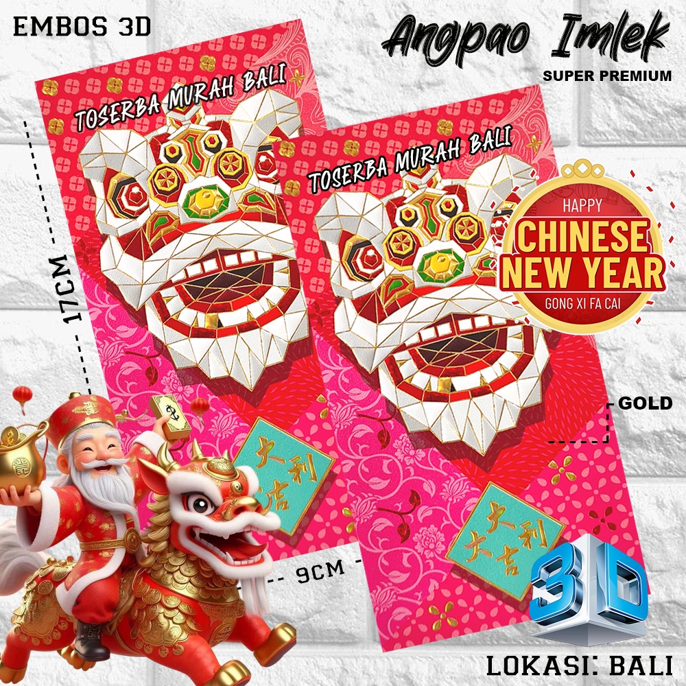 

KERTAS ANGPAO IMLEK BARONGSAI 3 SUPER PREMIUM 4D