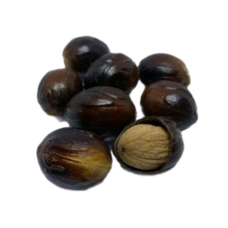 

PAKET 100gram BIJI PALA KERING / BIJI PALA BULAT / MYRISTICA FRAGRANS