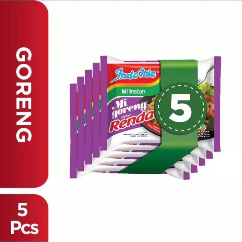 

IndoMie Mi Instan Goreng Rendang 5 Pcs(lebih murah)