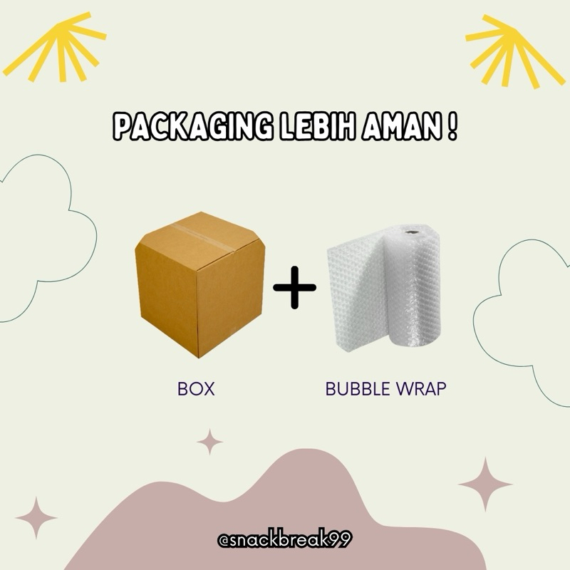 

EXTRA Packaging Box dan Bubble Wrap