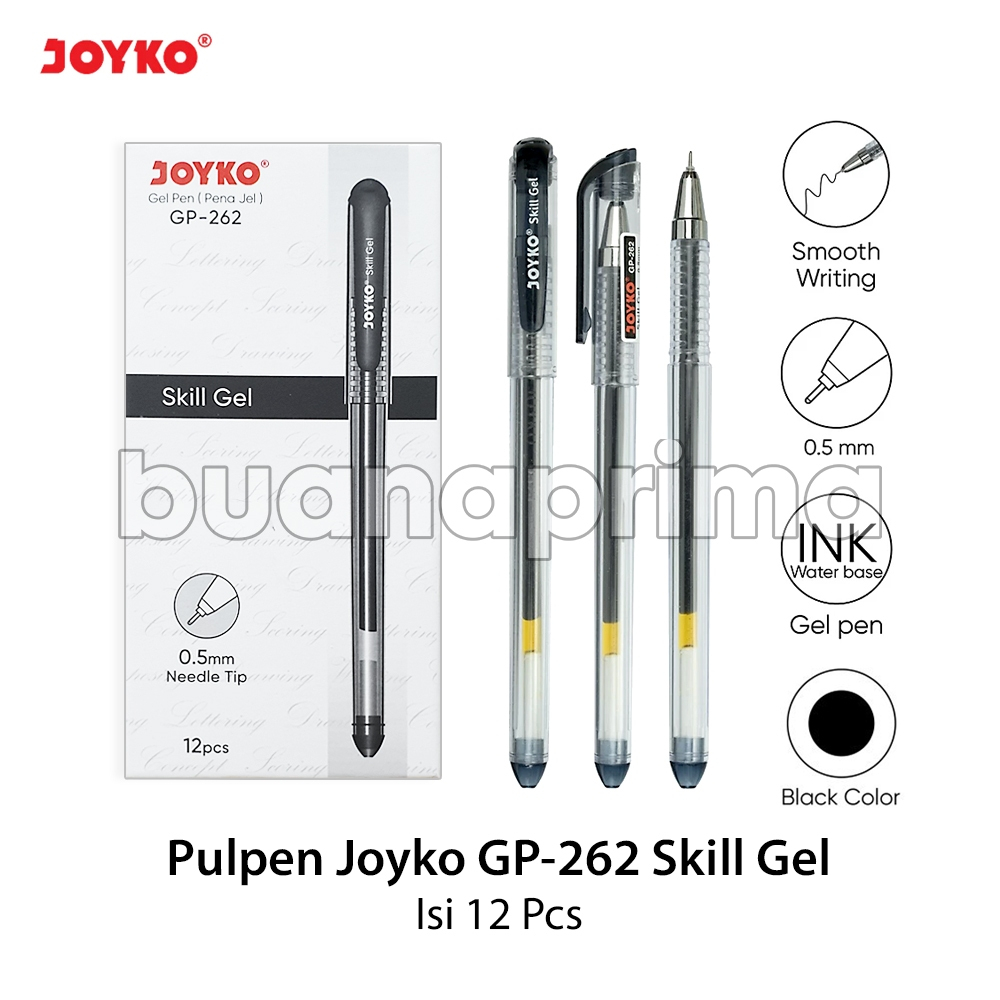 

Pulpen Skill Gel Joyko isi 12 pcs GP-262 Pena Pen Cair