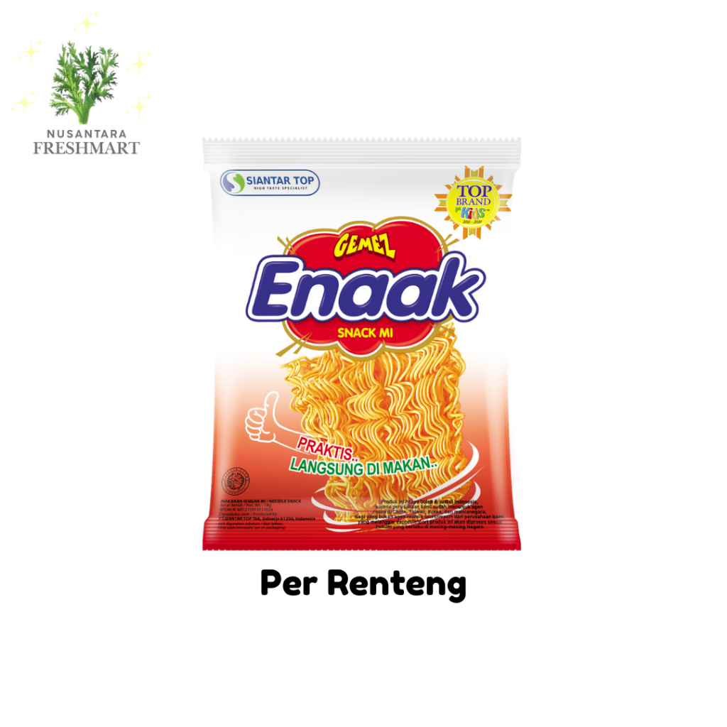 

[Nusantara Freshmart] Mie Gemez Enaak 16 gr Snack Mi Per Renteng