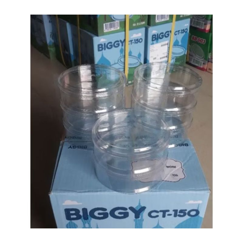 Toples Biggy CT -150 (1Lusin) / Toples Kue Kering /Toples Bulat /Tabung Kue Kering