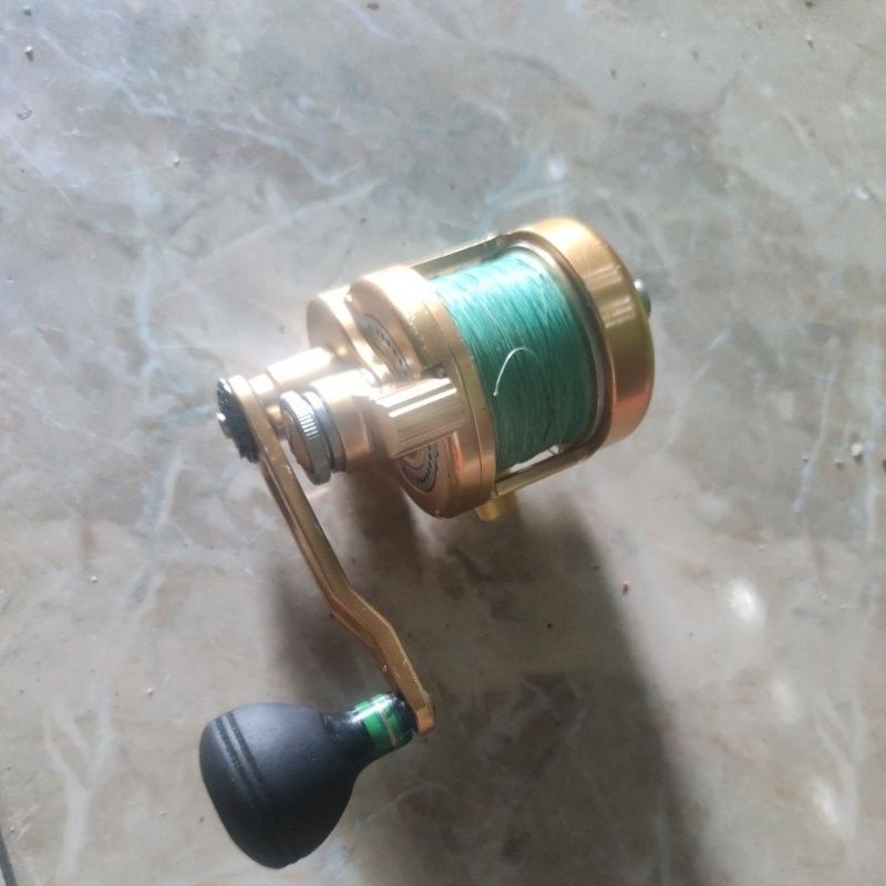 Reel OVER HEAD (OH) lever drag Merk PROBEROS GLS size 400 handle kiri