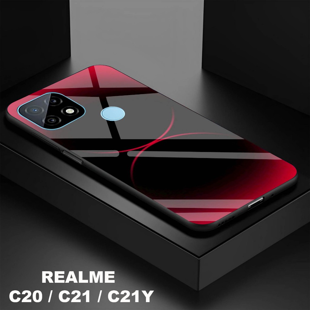 Softcase Kaca Kilau Realme C20 / C21 C21Y - Softcase Kaca Realme C20 / C21 C21Y - Softcase Kaca Kila