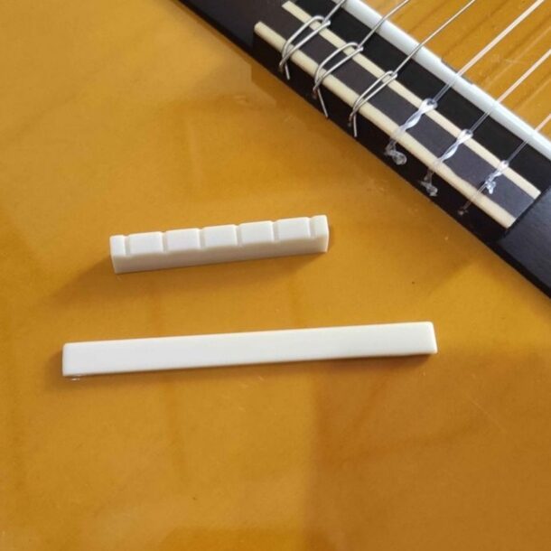 SADDLE & NUT GITAR KLASIK 1 PASANG / GITAR CLASSICAL NUT & SADDLE
