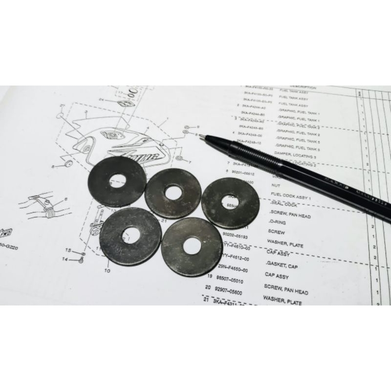 RING ORI PENGUNCI TANGKI BENSIN BAGIAN BELAKANG RX KING RXKING RXK RXZ RXS LOSTPACK